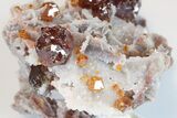 Translucent Orange Sphalerite Crystals - China #183402-4